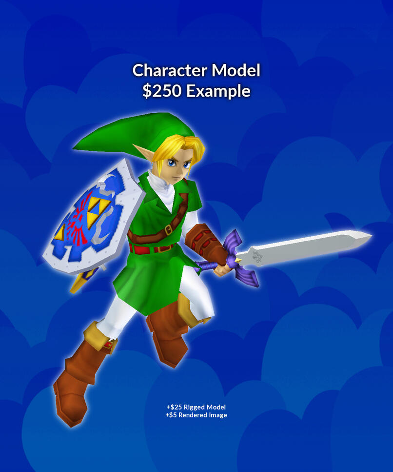 Revamped Ocarina of Time Link (Example of a $250 Model)