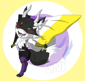 OniFox (new design) in a Pride Outfit